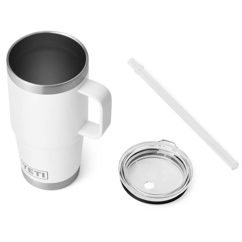 21071502243 TERMO RAMBLER 25oz STRAW MUG BLANCO MARCA YETI