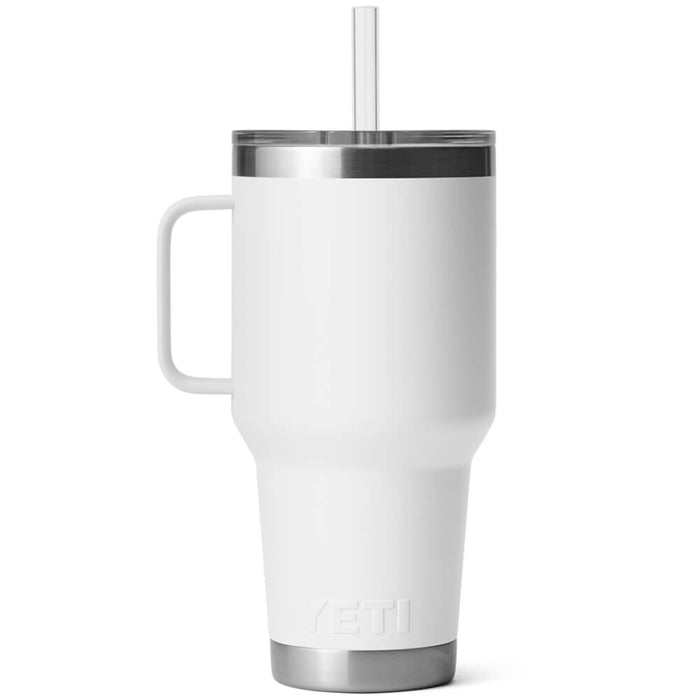 21071502253 TERMO RAMBLER 35oz STRAW MUG BLANCO MARCA YETI