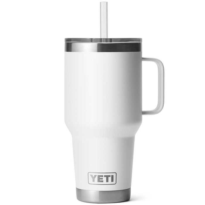 21071502253 TERMO RAMBLER 35oz STRAW MUG BLANCO MARCA YETI