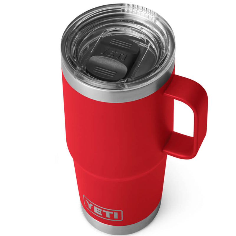 21071503878 TAZA RAMBLER 20oz TRAVEL MUG CON TAPA STRONGHOLD RESCUE RED MARCA YETI