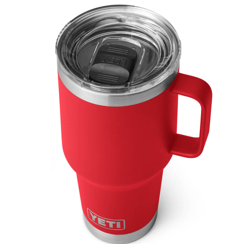 21071503880 TAZA RAMBLER 30oz TRAVEL MUG CON TAPA STRONGHOLD RESCUE RED MARCA YETI