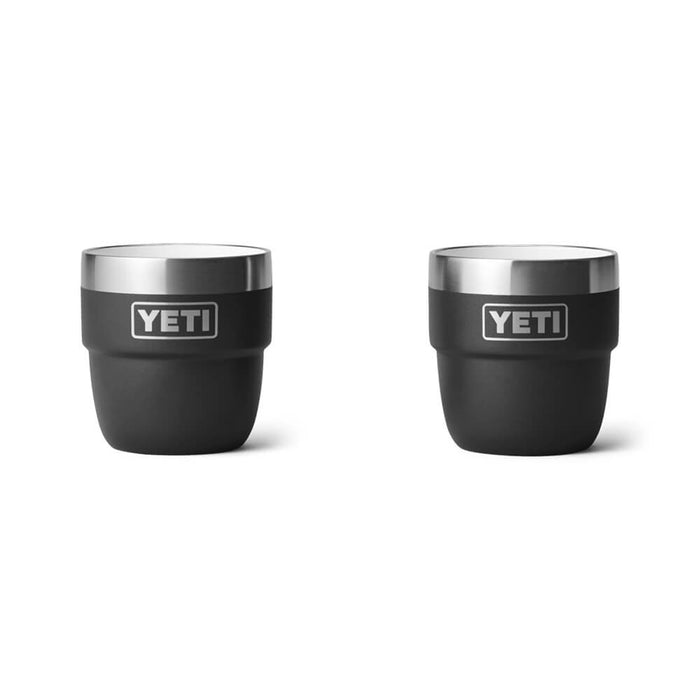 21071504000 TAZA RAMBLER 4oz STACKABLE 2 PIEZAS NEGRO MARCA YETI