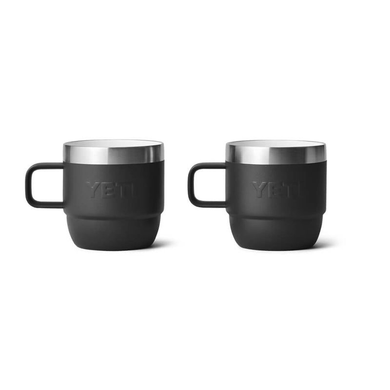 21071503788 TAZA RAMBLER 6oz STACKABLE 2 PIEZAS NEGRO MARCA YETI