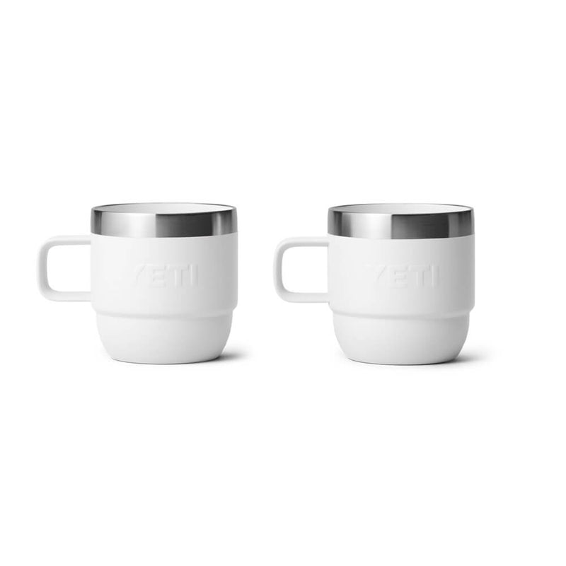 21071503791 TAZA RAMBLER 6oz STACKABLE 2 PIEZAS BLANCO MARCA YETI