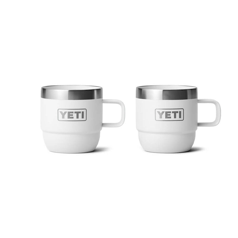 21071503791 TAZA RAMBLER 6oz STACKABLE 2 PIEZAS BLANCO MARCA YETI