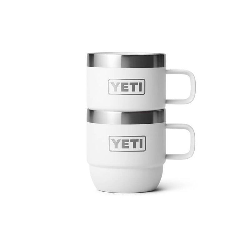 21071503791 TAZA RAMBLER 6oz STACKABLE 2 PIEZAS BLANCO MARCA YETI