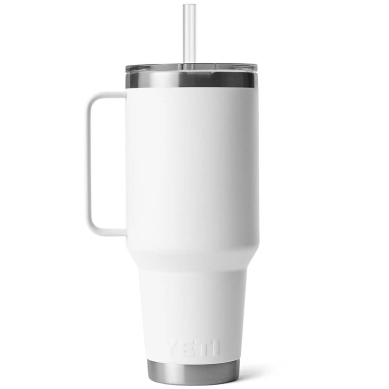 21071503836 TERMO RAMBLER 42oz STRAW MUG BLANCO MARCA YETI