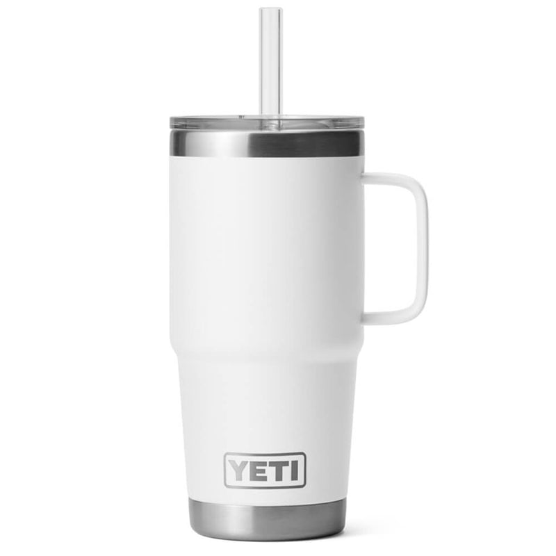 21071502243 TERMO RAMBLER 25oz STRAW MUG BLANCO MARCA YETI