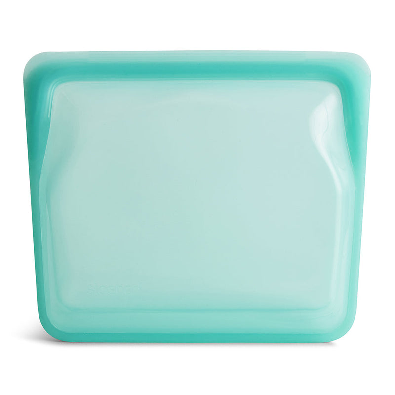 STSU02 BOLSA REUTILIZABLE DE SILICONA STAND-UP MID AQUA MARCA STASHER