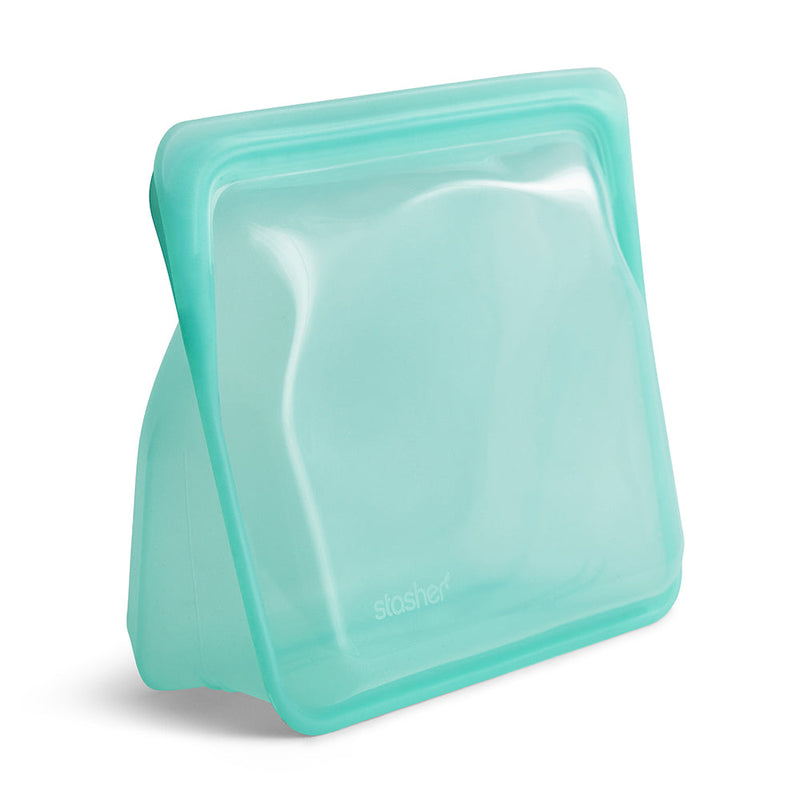 STSU02 BOLSA REUTILIZABLE DE SILICONA STAND-UP MID AQUA MARCA STASHER