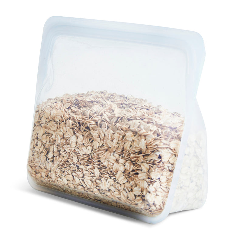 STSU01 BOLSA REUTILIZABLE DE SILICONA STAND-UP MID CLEAR MARCA STASHER