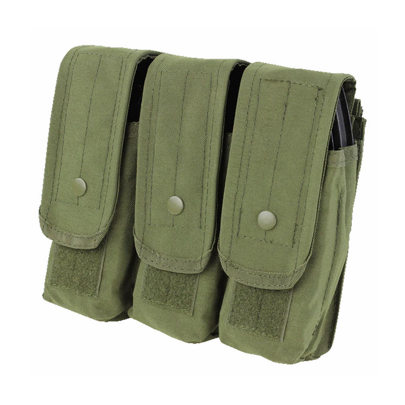 MA33-001 PORTA CARGADOR TRIPLE VERDE MARCA CONDOR