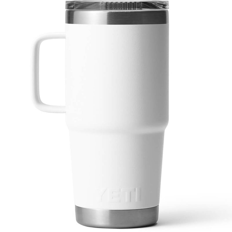 21071502277 TAZA RAMBLER 20oz TRAVEL MUG CON TAPA STRONGHOLD BLANCO MARCA YETI