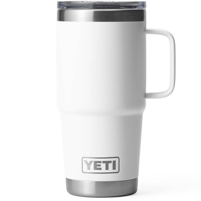 21071502277 TAZA RAMBLER 20oz TRAVEL MUG CON TAPA STRONGHOLD BLANCO MARCA YETI
