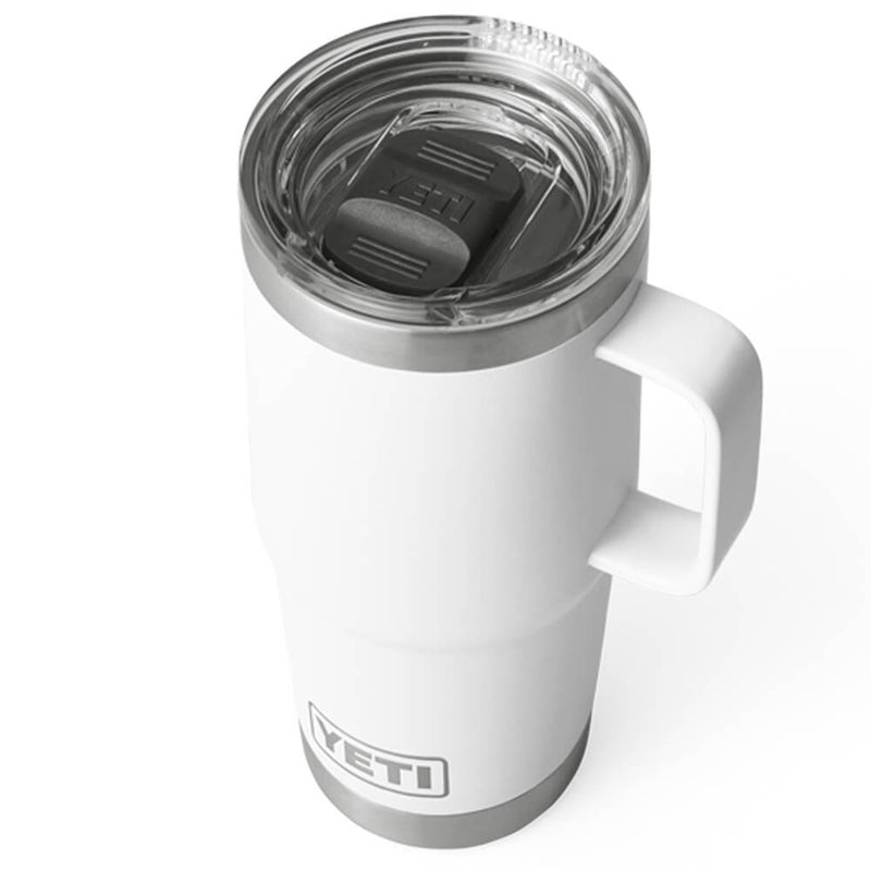 21071502277 TAZA RAMBLER 20oz TRAVEL MUG CON TAPA STRONGHOLD BLANCO MARCA YETI