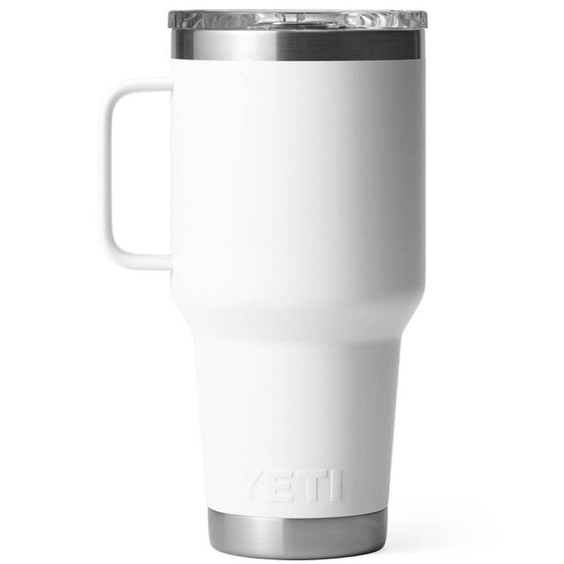 21071502287 TAZA RAMBLER 30oz TRAVEL MUG CON TAPA STRONGHOLD BLANCO MARCA YETI