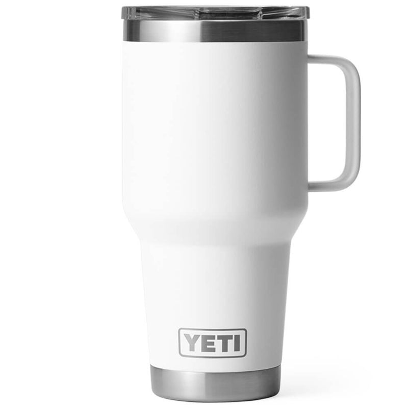 21071502287 TAZA RAMBLER 30oz TRAVEL MUG CON TAPA STRONGHOLD BLANCO MARCA YETI